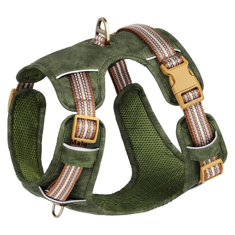Heavy-Duty Reflective Dog Harness for Confident Outdoor Adventures