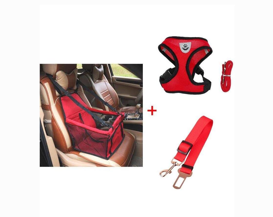 Premium Pet Car Seat with Harness for Safe Road Trips