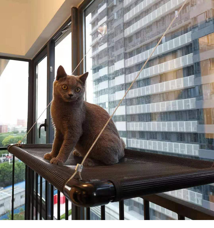 Cat Window Hammock – Cozy Sunbathing Spot for Happy Cats