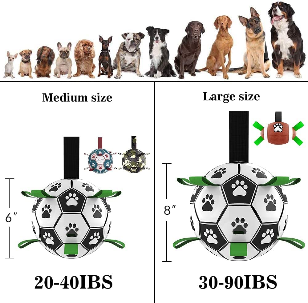Interactive Dog Soccer Ball Toy for Active Outdoor Play
