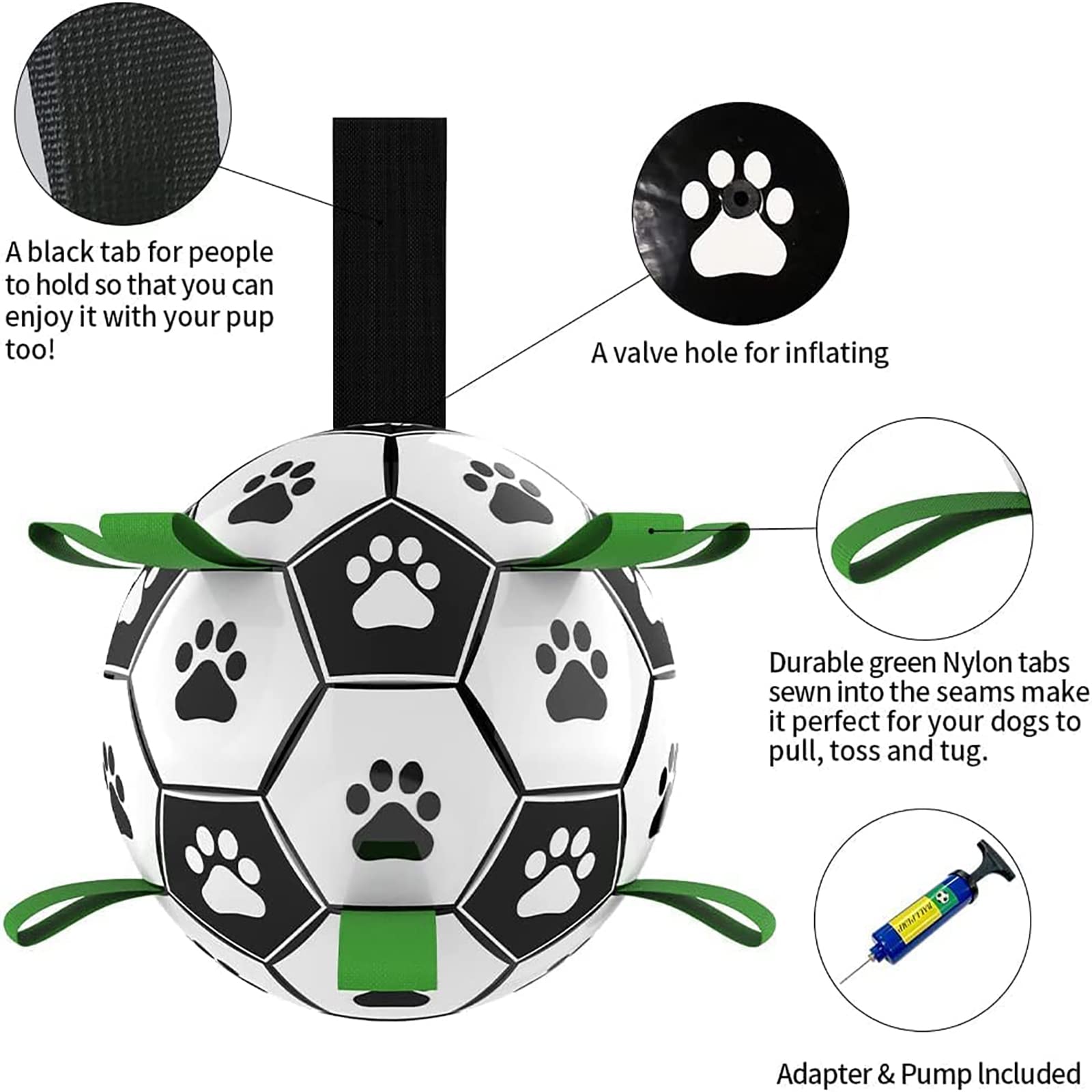 Interactive Dog Soccer Ball Toy for Active Outdoor Play