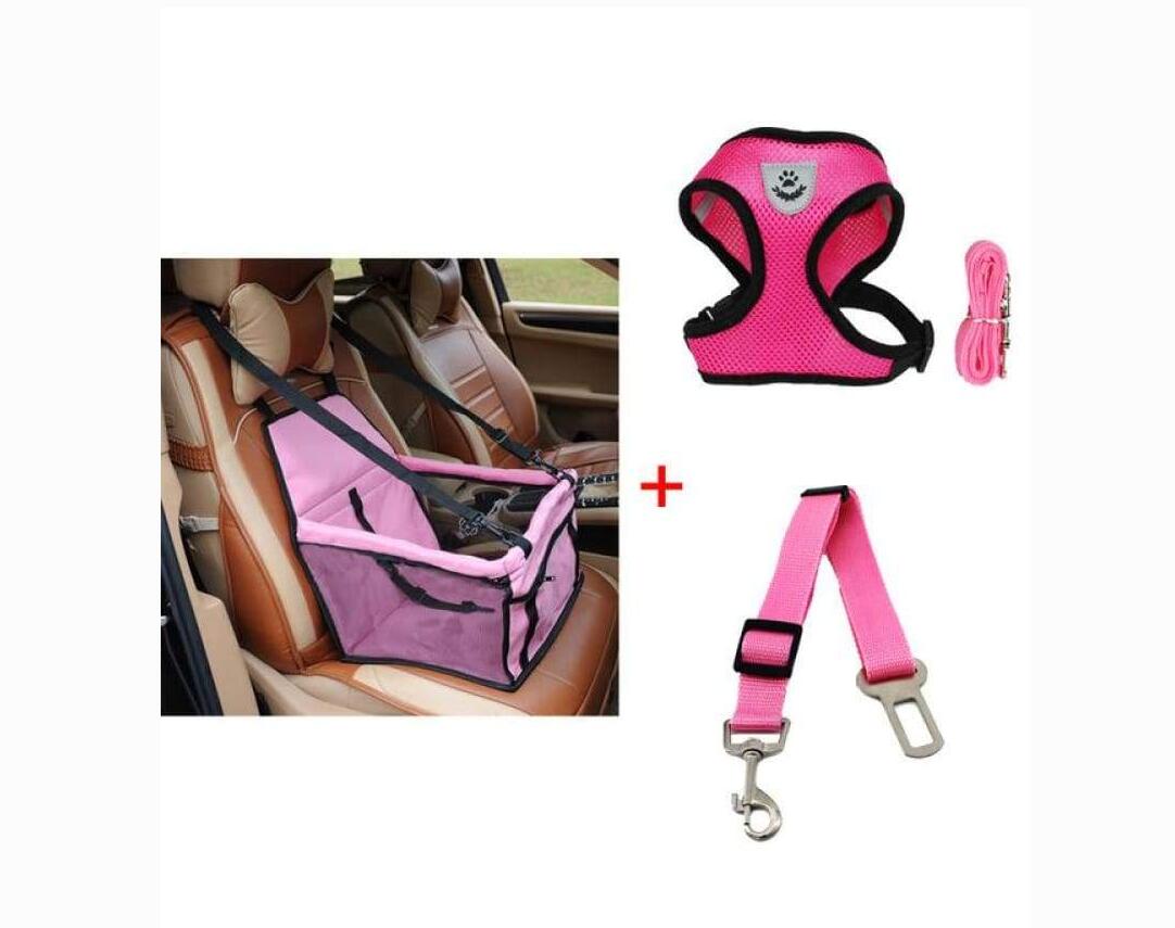 Premium Pet Car Seat with Harness for Safe Road Trips