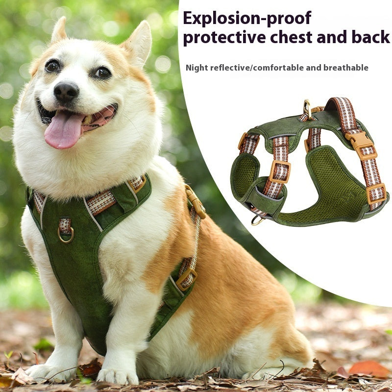 Heavy-Duty Reflective Dog Harness for Confident Outdoor Adventures