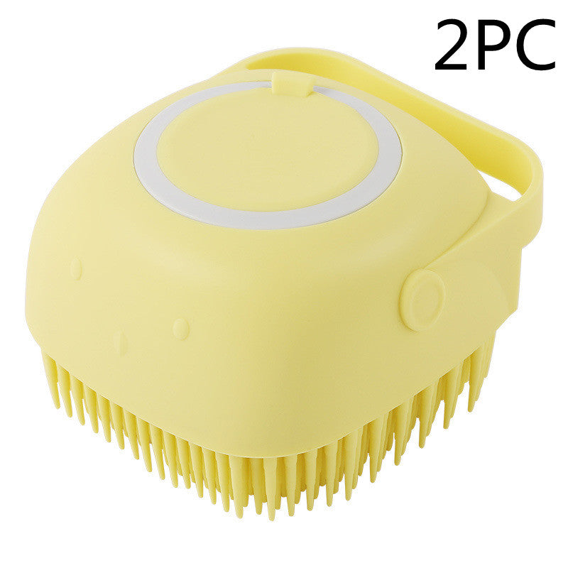 Silicone Pet Grooming Brush – Easy Bath Time for Pets