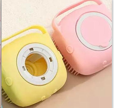 Silicone Pet Grooming Brush – Easy Bath Time for Pets