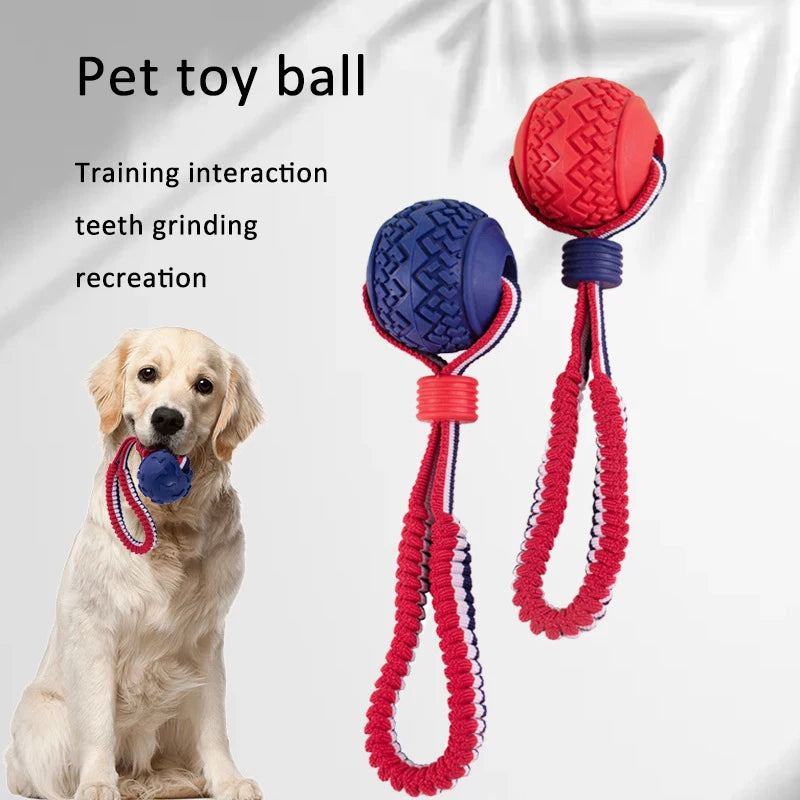 Interactive Dog Ball – Durable Rope Toy for Play, Training & Happy Tails
