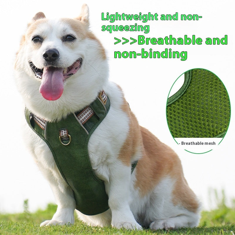 Heavy-Duty Reflective Dog Harness for Confident Outdoor Adventures