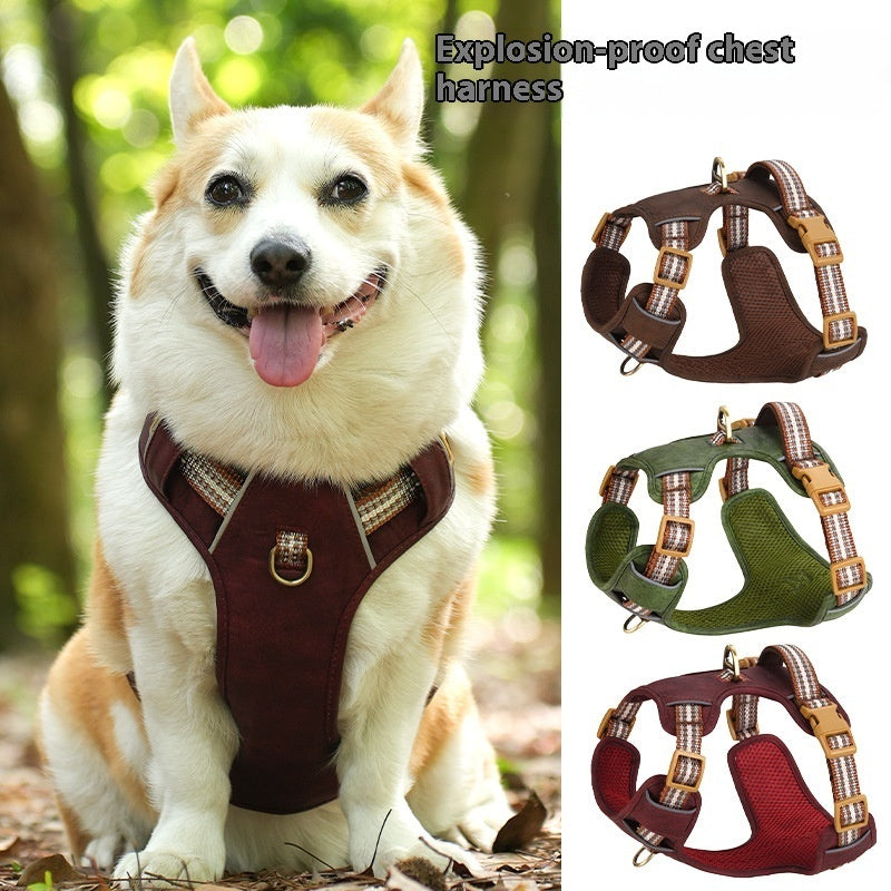 Heavy-Duty Reflective Dog Harness for Confident Outdoor Adventures