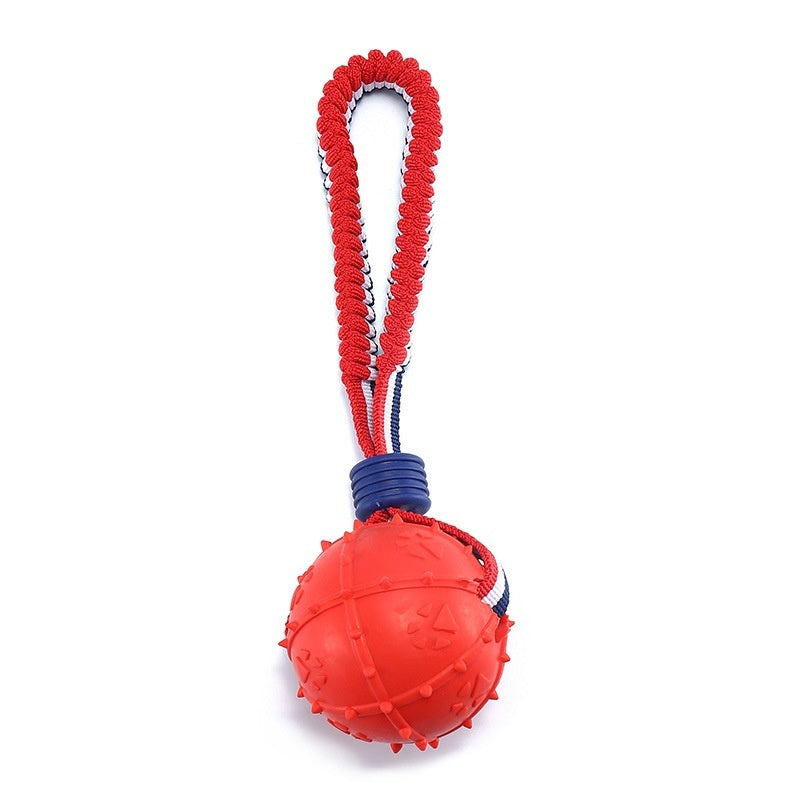 Interactive Dog Ball – Durable Rope Toy for Play, Training & Happy Tails