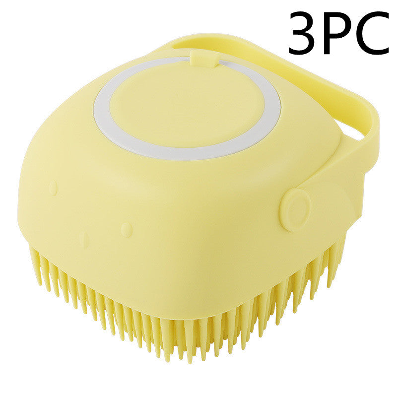 Silicone Pet Grooming Brush – Easy Bath Time for Pets