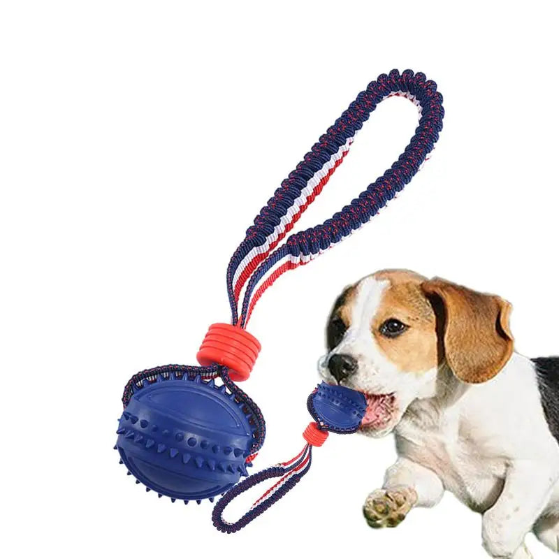 Interactive Dog Ball – Durable Rope Toy for Play, Training & Happy Tails