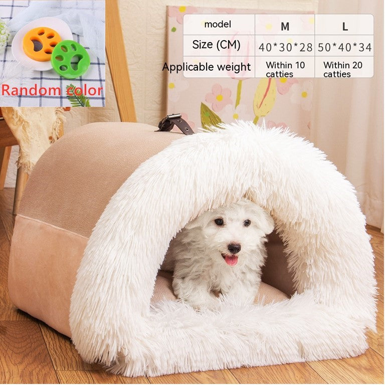 Portable Plush Pet Bed – Perfect Cozy Spot for Pets