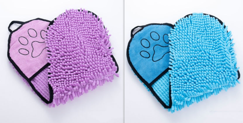 Cozy Microfiber Pet Bathrobe Towel for Fast Drying