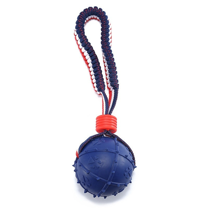 Interactive Dog Ball – Durable Rope Toy for Play, Training & Happy Tails