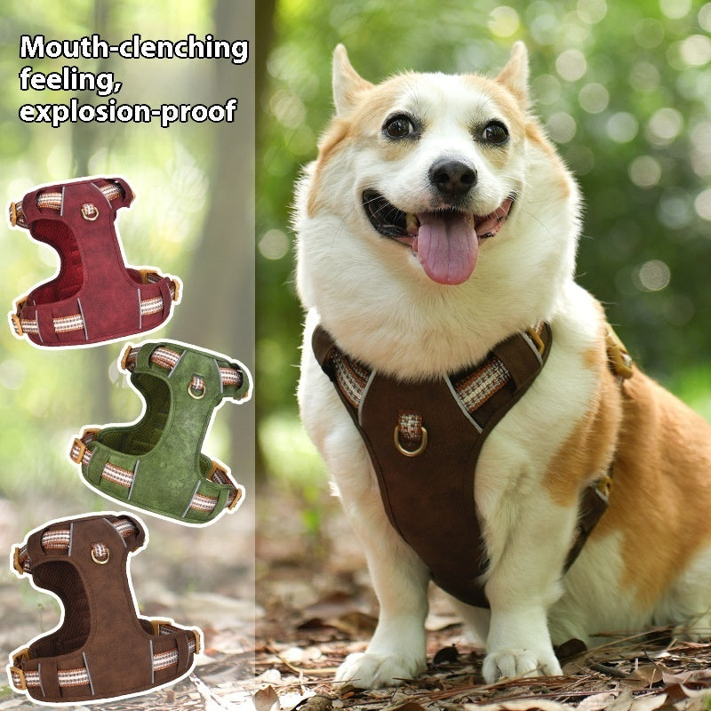 Heavy-Duty Reflective Dog Harness for Confident Outdoor Adventures