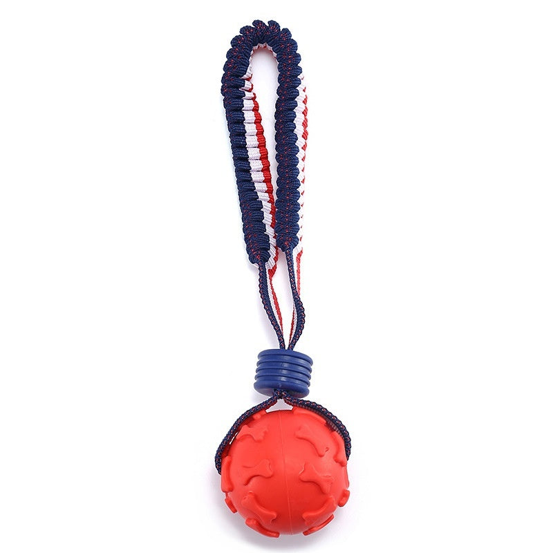 Interactive Dog Ball – Durable Rope Toy for Play, Training & Happy Tails