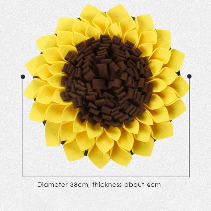 Sunflower Dog Snuffle Mat – Interactive Treat Puzzle for Happy Dogs