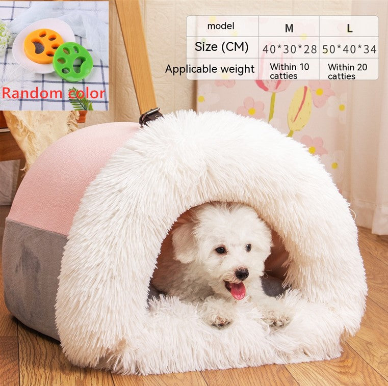 Portable Plush Pet Bed – Perfect Cozy Spot for Pets