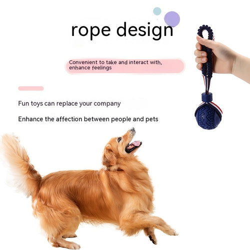 Interactive Dog Ball – Durable Rope Toy for Play, Training & Happy Tails