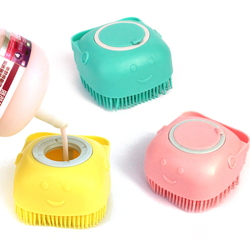 Silicone Pet Grooming Brush – Easy Bath Time for Pets