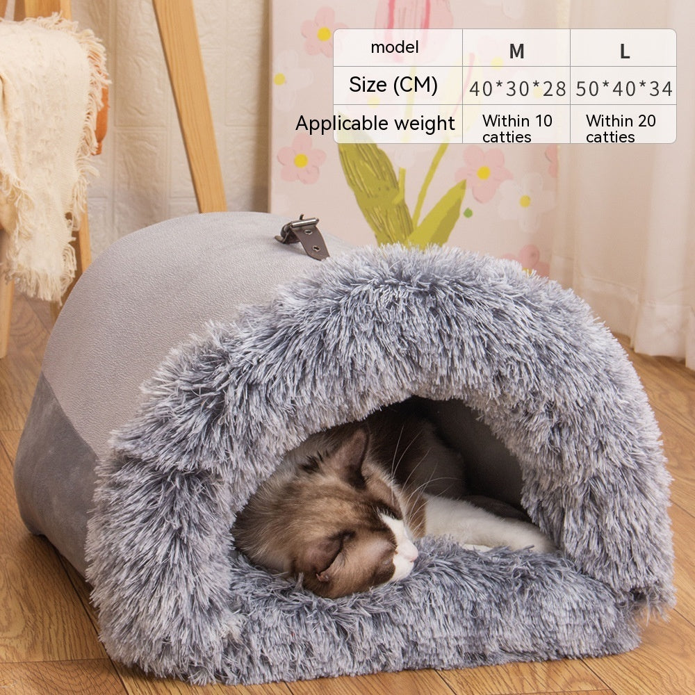 Portable Plush Pet Bed – Perfect Cozy Spot for Pets