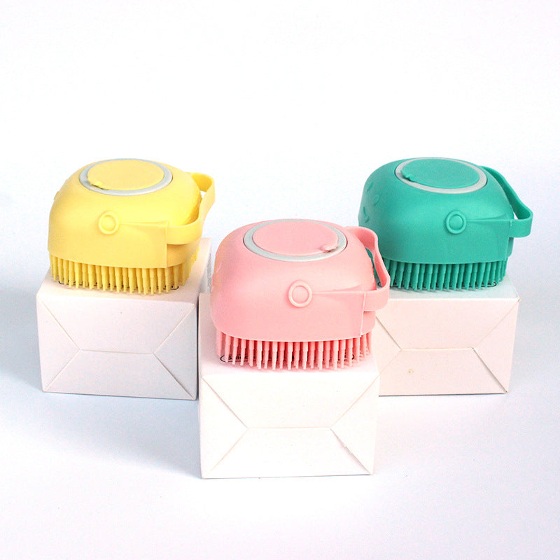 Silicone Pet Grooming Brush – Easy Bath Time for Pets